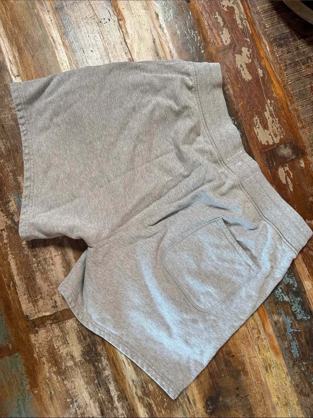 Reigning Champ Light Gray Men's Terry Athletic Short with Drawstring Waist